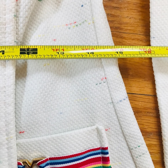 Vintage Career Suit! White and Rainbow Detail - Picture 16 of 16